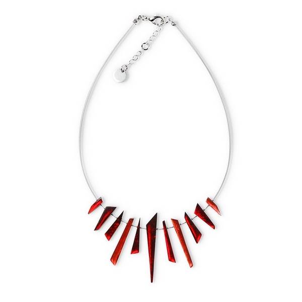Burgundy Icicle Necklace