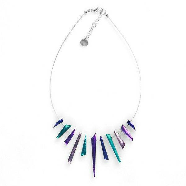 Peacock Icicle Necklace
