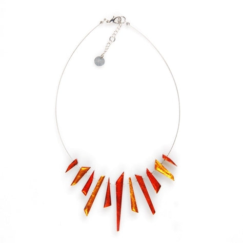Tangerine Icicle Necklace