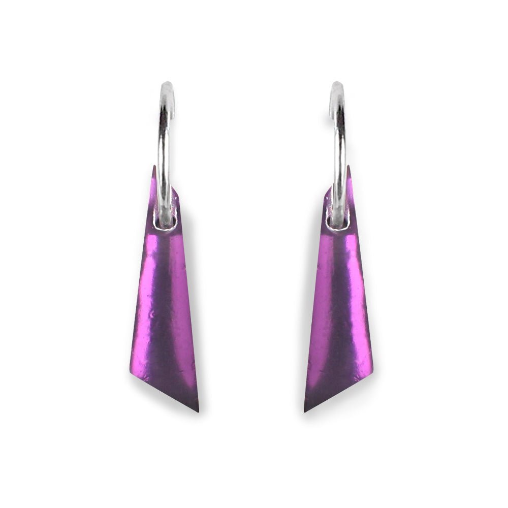 Aubergine Icicle Creole Earrings | The Jewellery Stop