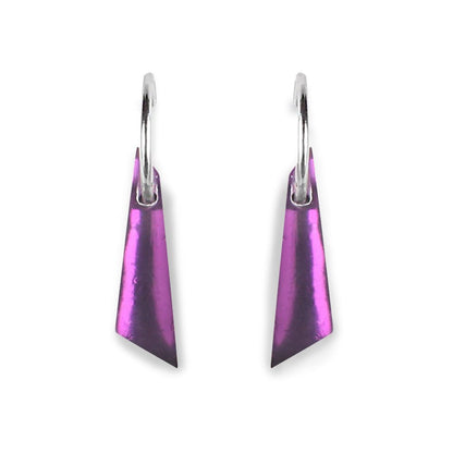 Aubergine Icicle Creole Earrings | The Jewellery Stop