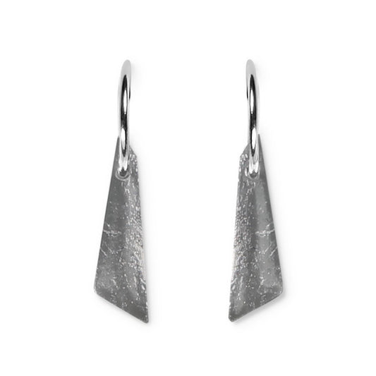 Black Icicle Creole Earrings | The Jewellery Stop