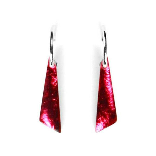 Cerise Icicle Creole Earrings | The Jewellery Stop