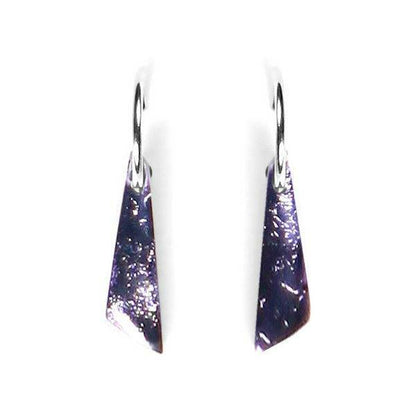 Lavender Icicle Creole Earrings