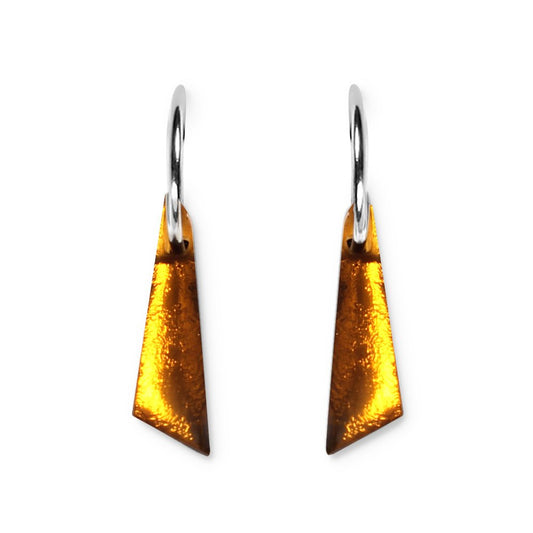Mustard Icicle Creole Earrings | The Jewellery Stop