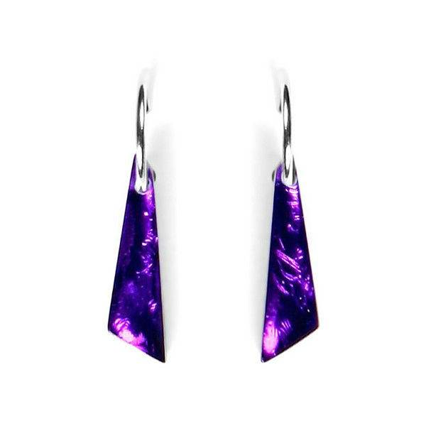 Peacock Icicle Creole Earrings | The Jewellery Stop