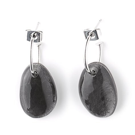 Black Phoenix Creole Earrings | The Jewellery Stop