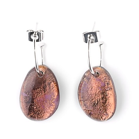 Brown Phoenix Creole Earrings | The Jewellery Stop