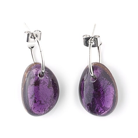 Purple Phoenix Creole Earrings | The Jewellery Stop