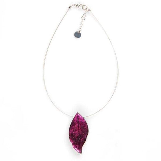 Berry Skeletal Leaf Large Pendant | The Jewellery Stop