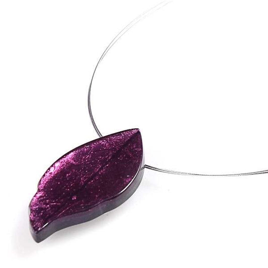 Berry Skeletal Leaf Large Pendant | The Jewellery Stop