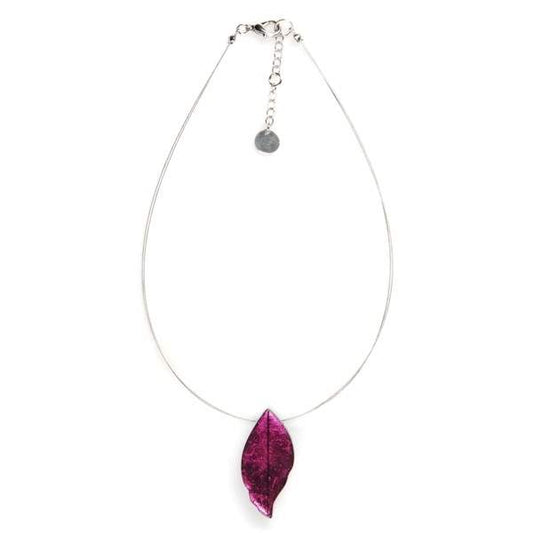 Berry Skeletal Leaf Small Pendant | The Jewellery Stop