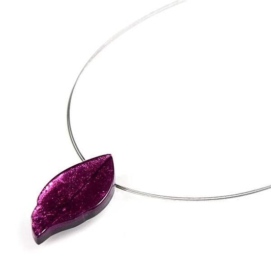 Berry Skeletal Leaf Small Pendant | The Jewellery Stop