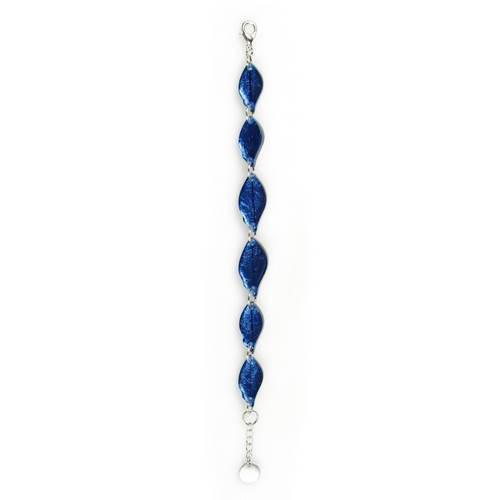 Denim Skeletal Leaf Bracelet | The Jewellery Stop