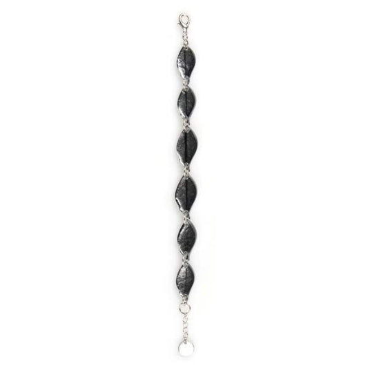 Grey Skeletal Leaf Bracelet | The Jewellery Stop