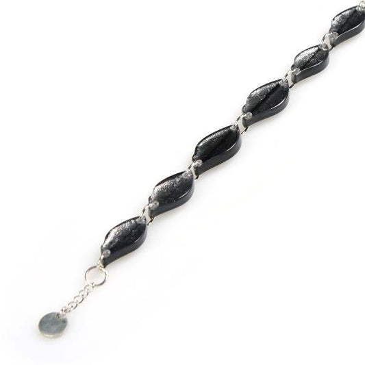 Grey Skeletal Leaf Bracelet | The Jewellery Stop