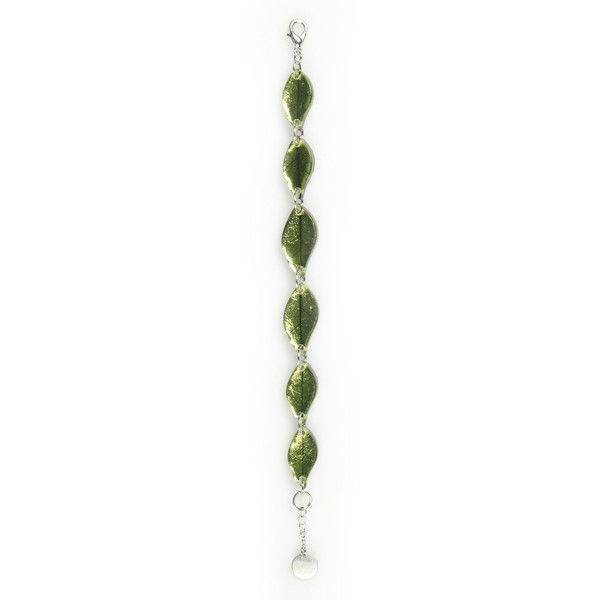 Lime Skeletal Leaf Bracelet | The Jewellery Stop