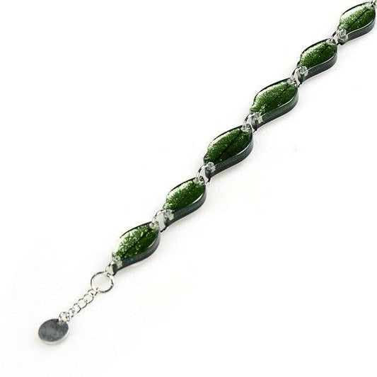 Moss Skeletal Leaf Bracelet | The Jewellery Stop