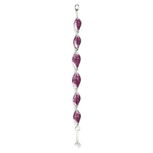 Pink Skeletal Leaf Bracelet | The Jewellery Stop