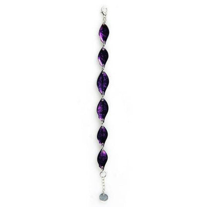 Purple Skeletal Leaf Bracelet | The Jewellery Stop