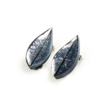 Silver Skeletal Leaf Clip Earrings | The Jewellery Stop