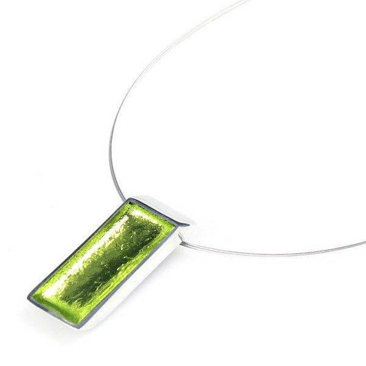 Lime Pewter Slice Pendant | The Jewellery Stop