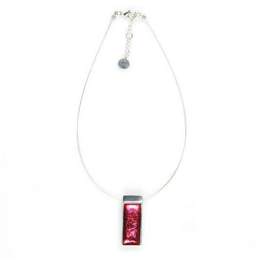 Pink Pewter Slice Pendant | The Jewellery Stop