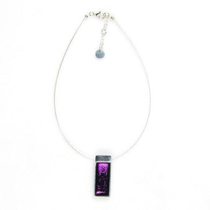 Purple Pewter Slice Pendant | The Jewellery Stop