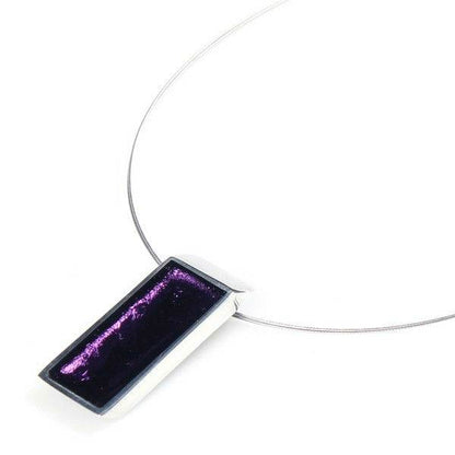 Purple Pewter Slice Pendant | The Jewellery Stop