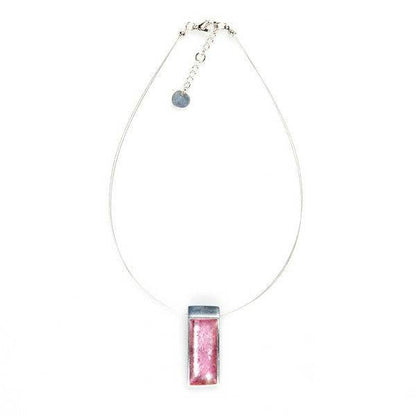 Rose Pewter Slice Pendant | The Jewellery Stop