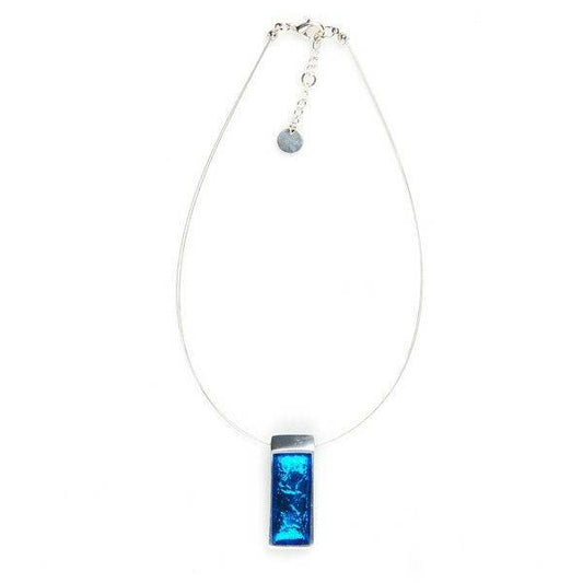 Teal Pewter Slice Pendant | The Jewellery Stop
