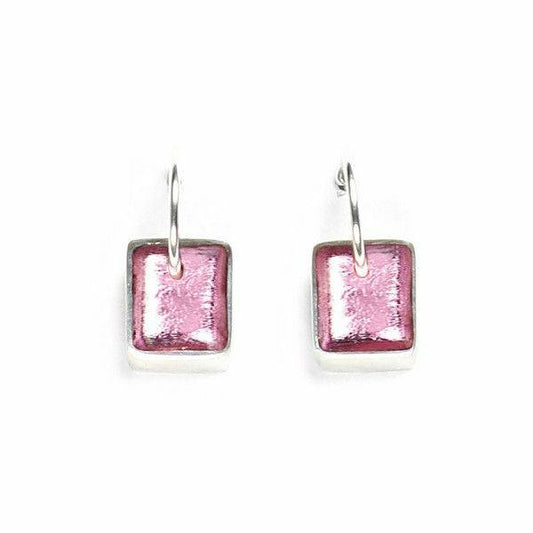Rose Pewter Slice Creole Earrings | The Jewellery Stop