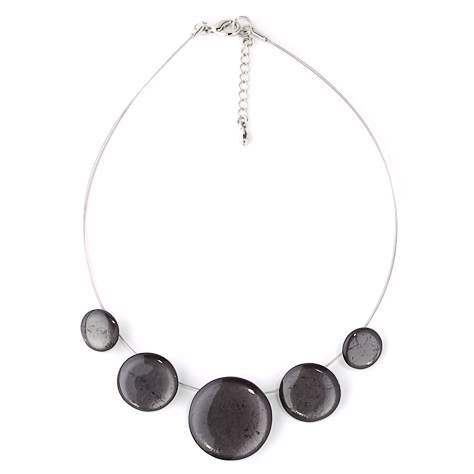 Black Classic Round Necklace | The Jewellery Stop