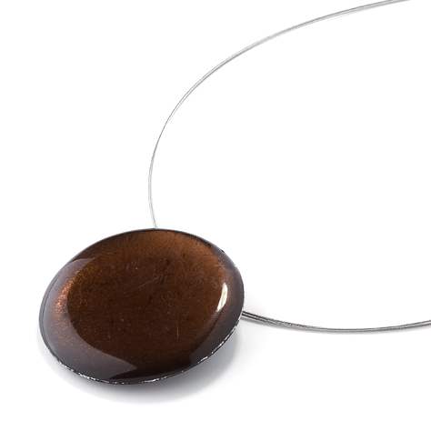 Chocolate Classic Round Pendant | The Jewellery Stop