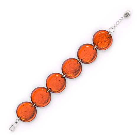 Orange Classic Round Bracelet
