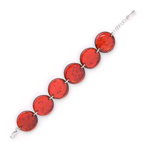 Red Classic Round Bracelet | The Jewellery Stop