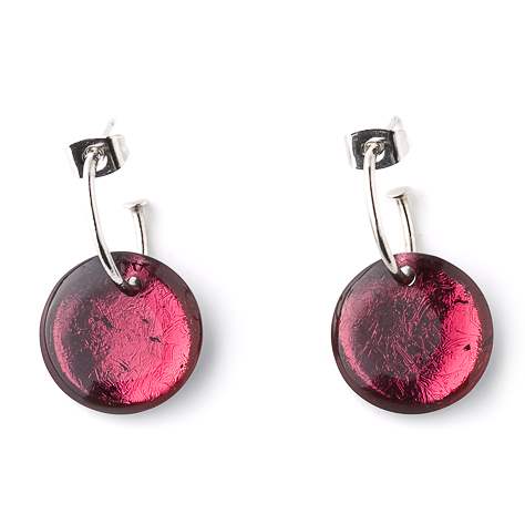 Berry Classic Round Creole Earrings | The Jewellery Stop