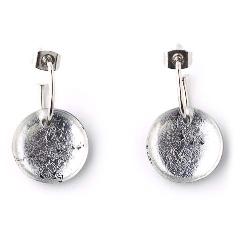 Silver Classic Round Creole Earrings | The Jewellery Stop