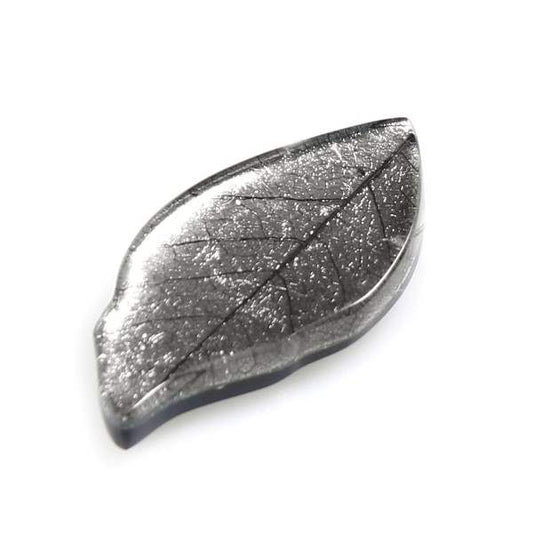 Grey Skeletal Leaf Brooch | The Jewellery Stop