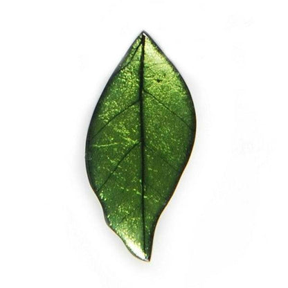 Moss Skeletal Leaf Brooch