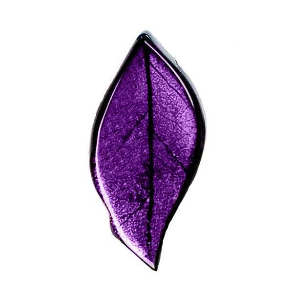 Purple Skeletal Leaf Brooch | The Jewellery Stop
