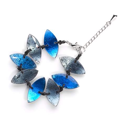 Blue Leaf Waterfall Bracelet | The Jewellery Stop
