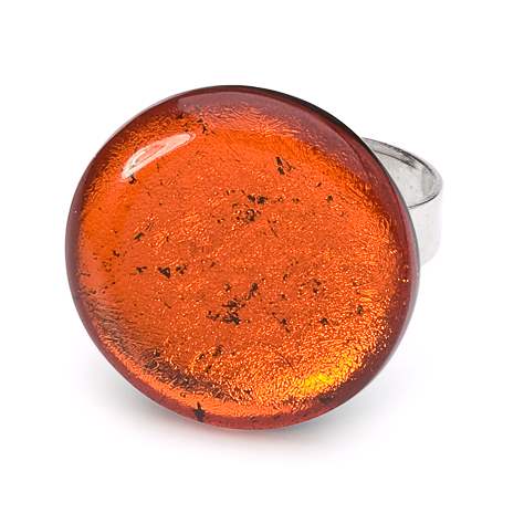 Orange Classic Round Ring | The Jewellery Stop
