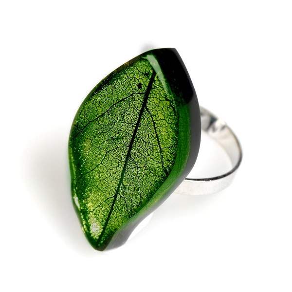 Moss Skeletal Leaf Ring | The Jewellery Stop