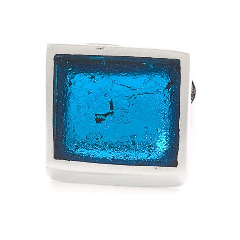 Turquoise Pewter Slice Ring | The Jewellery Stop