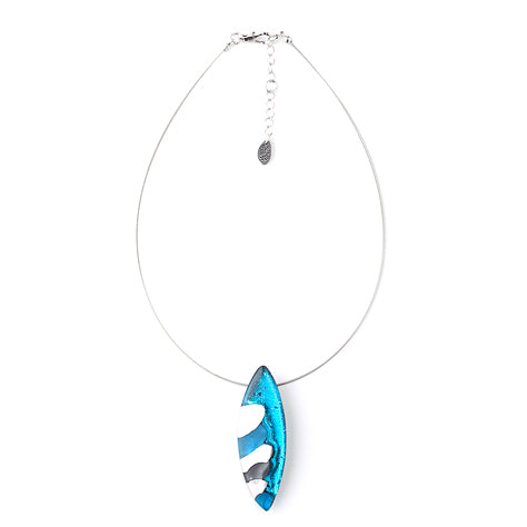 Turquoise Pointed Pebble Pendant