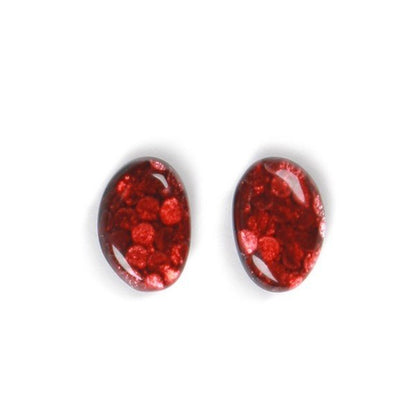 Red Causeway Stud Earrings | The Jewellery Stop
