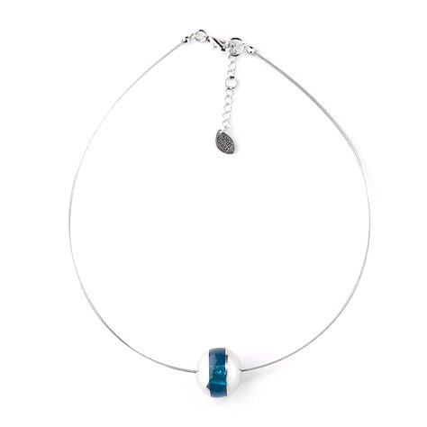 Turquoise Pewter Balls Classic Pendant | The Jewellery Stop