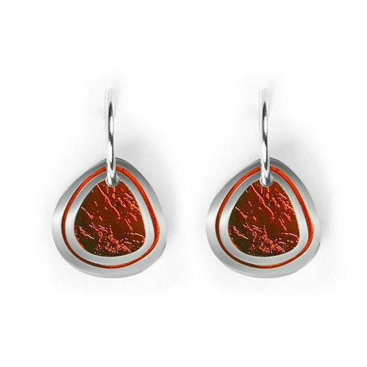Orange Natural Eclectic Creole Earrings | The Jewellery Stop