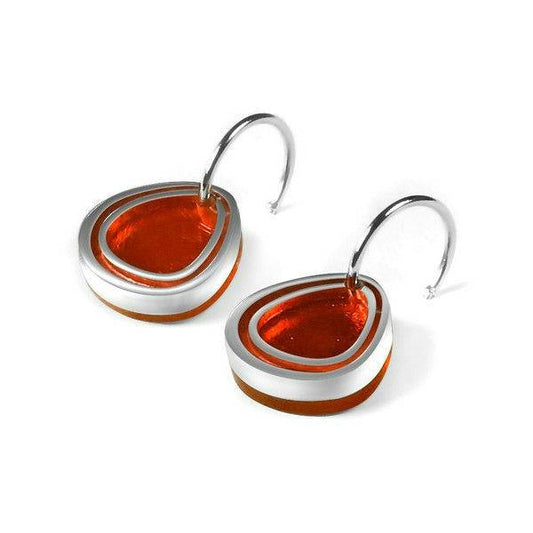 Orange Natural Eclectic Creole Earrings | The Jewellery Stop